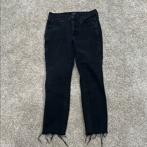 JCrew straight black jeans 27